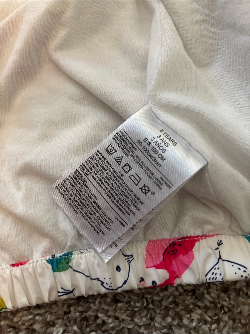 baby GAP windbreaker bird print - Picture 6 of 8